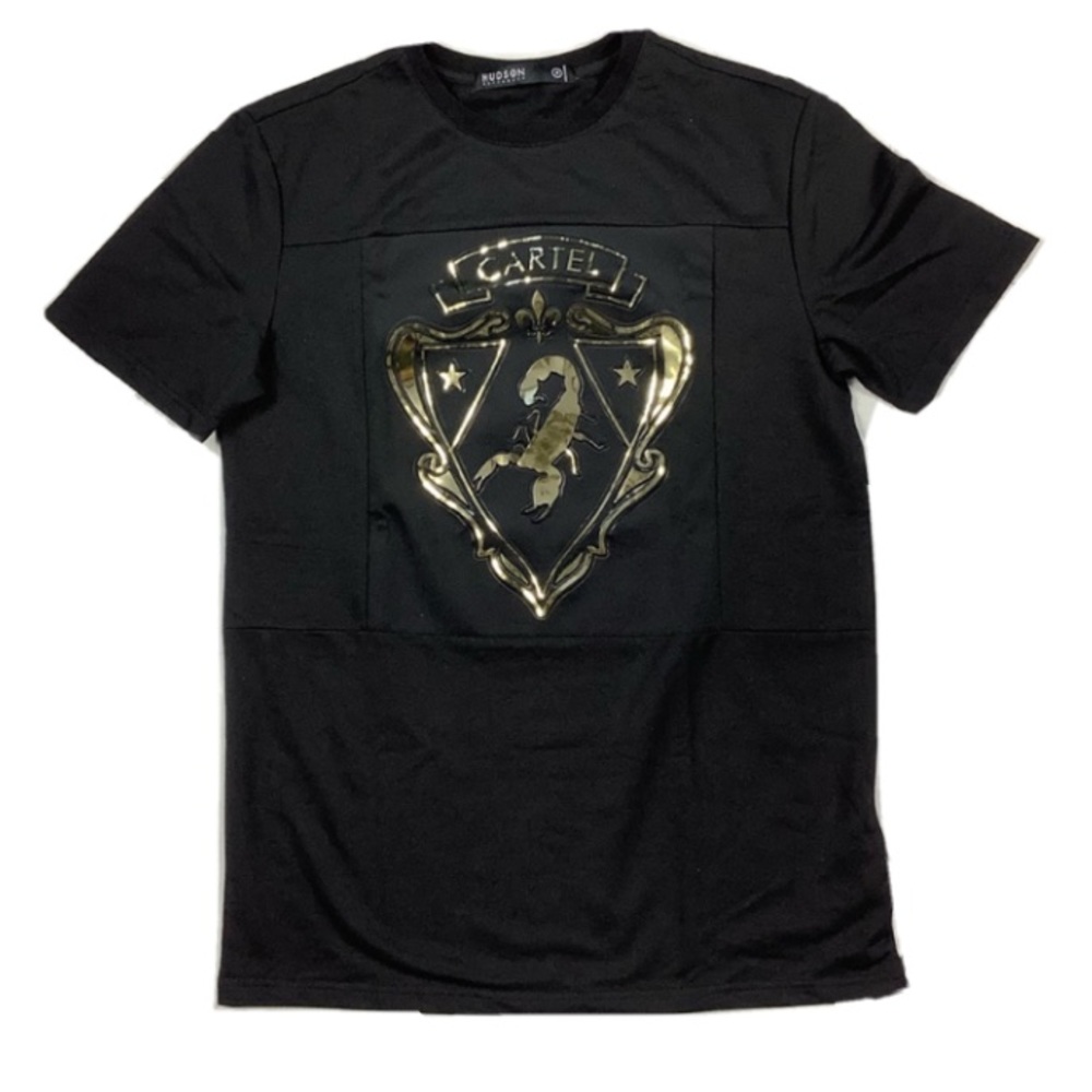 Hudson Outerwear Men’s Cartel t-shirts Black / Gold size: Medium
